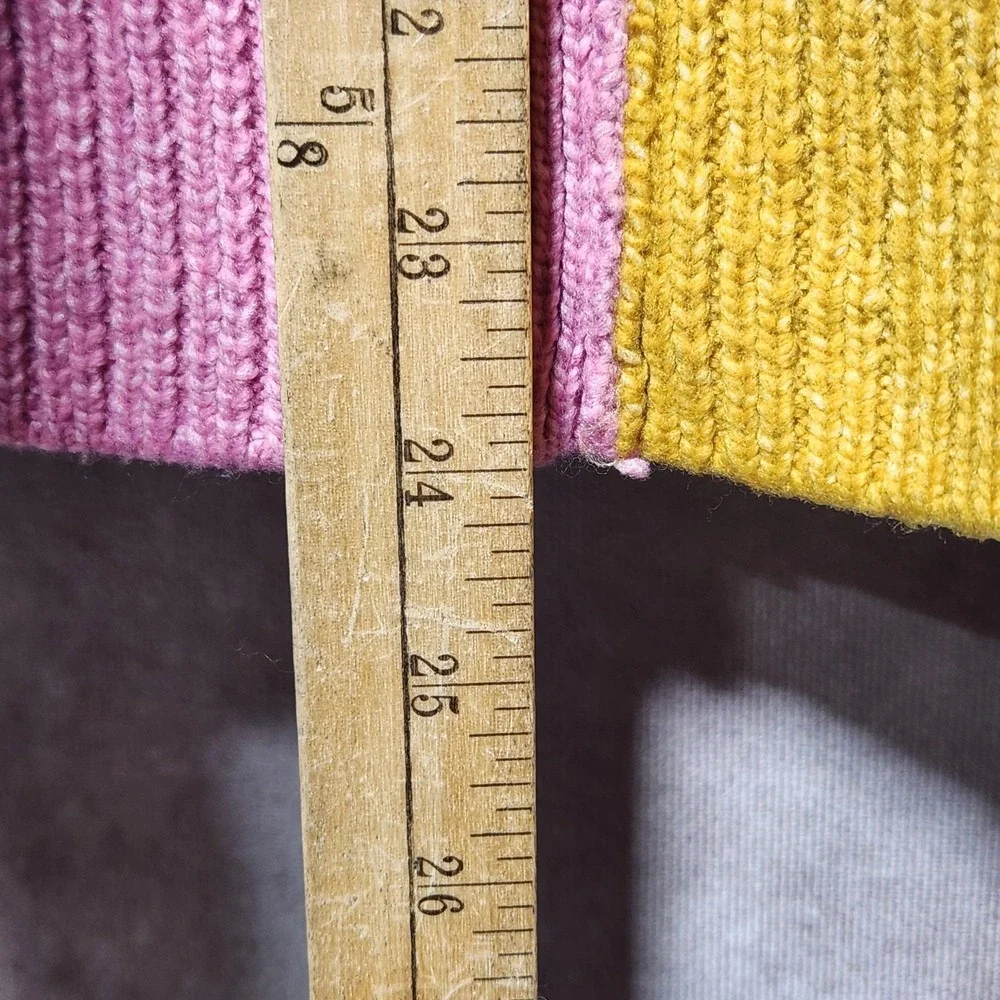 women's CENTRAL PARK WEST Savannah Two Faced Turtleneck pink/gold color block‎ S
